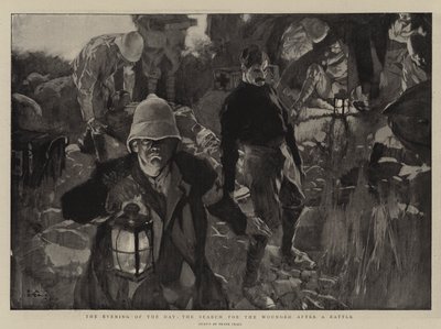 La Tarde del Día, la Búsqueda de los Heridos después de una Batalla de Frank Craig